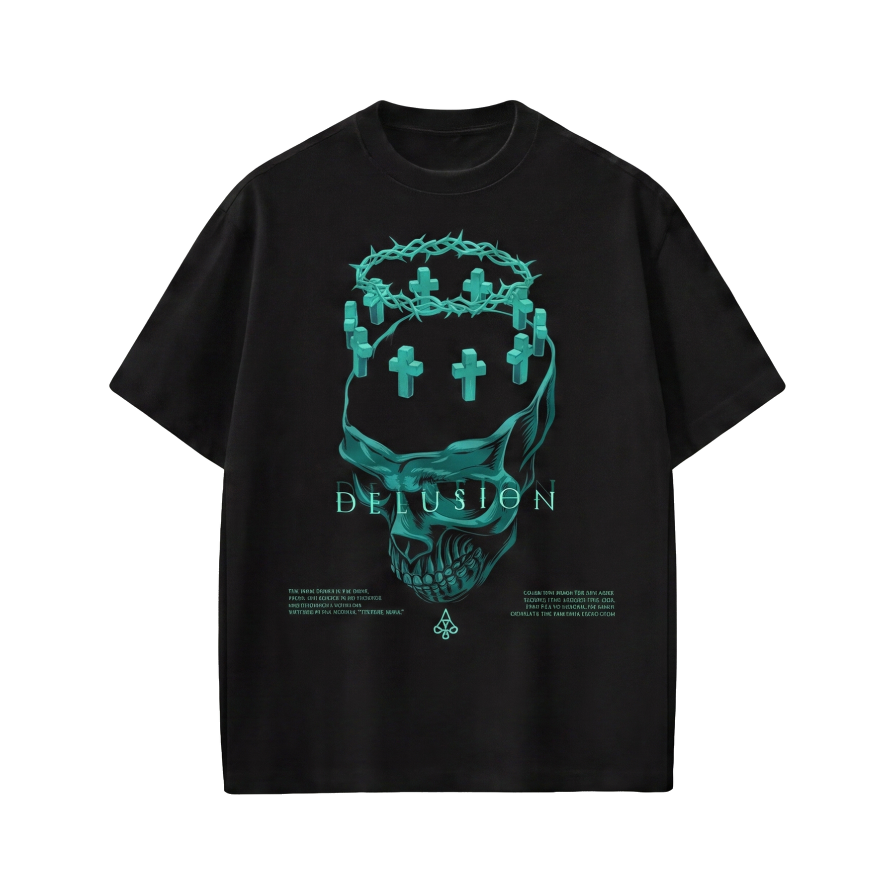 Voyd Abstract Alley Black T-shirt