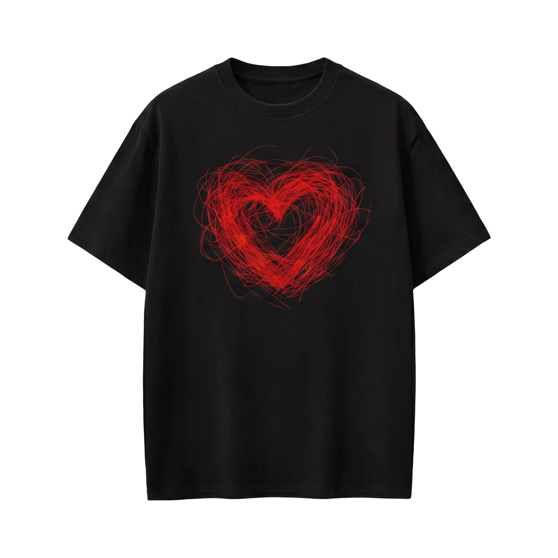 Voyd Heart in Static Black T-shirt