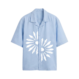 Void Petal Syndicate Ice Blue Bowling Shirt