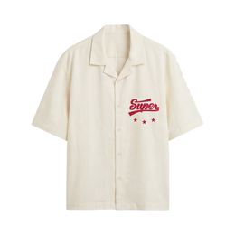 Void Supervoid White Bowling Shirt