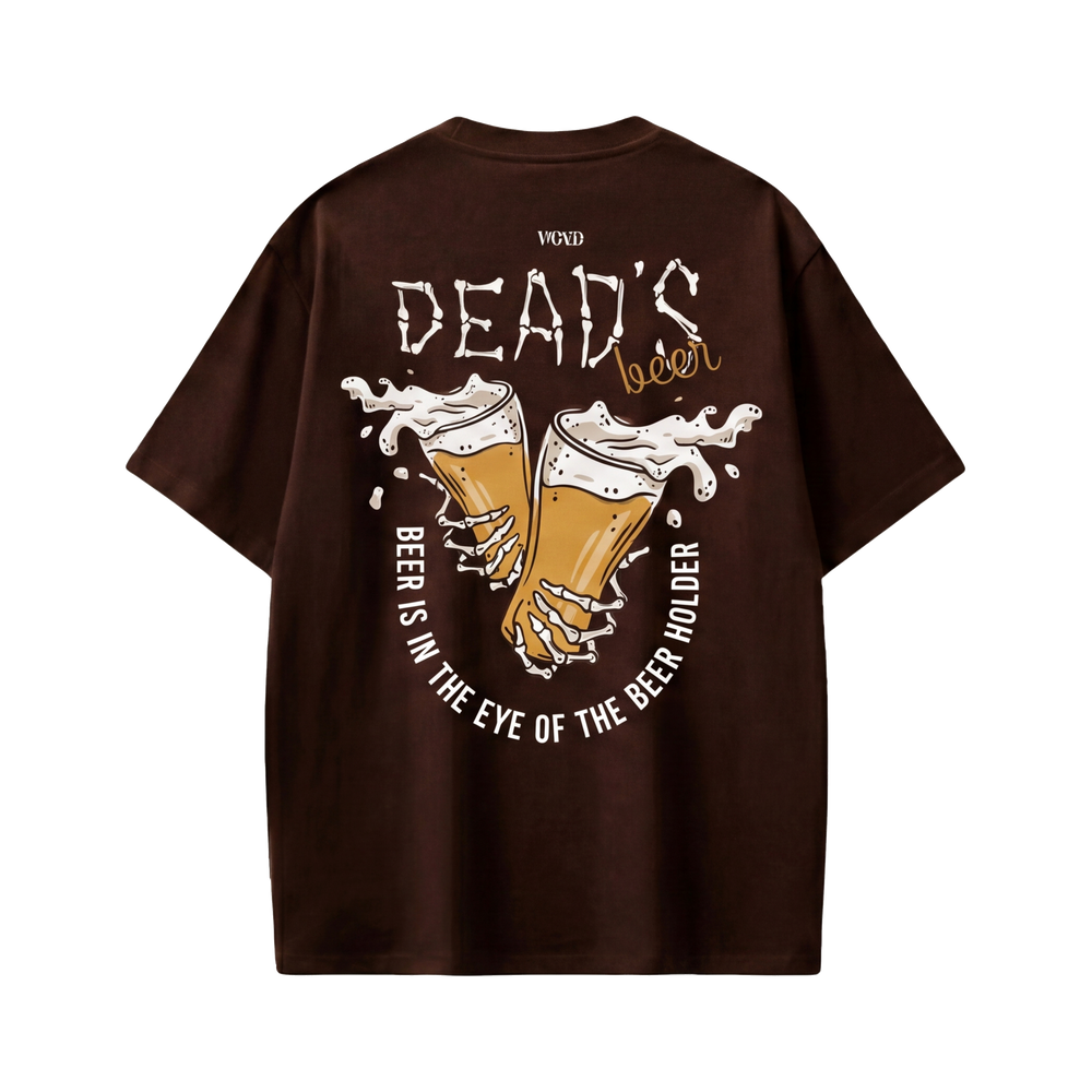 Voyd Dead But Vibing Brown t-shirt