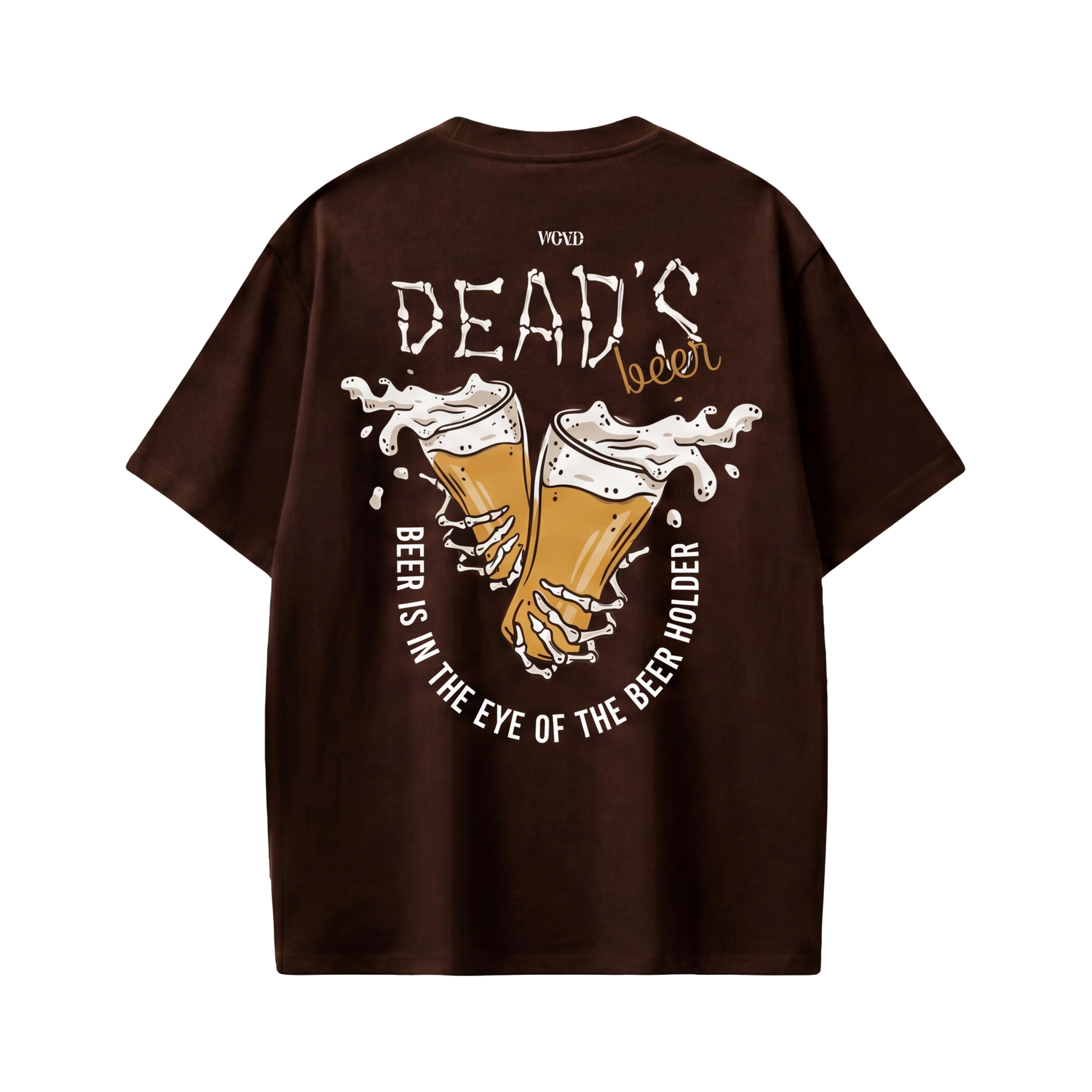 Voyd Dead But Vibing Brown t-shirt