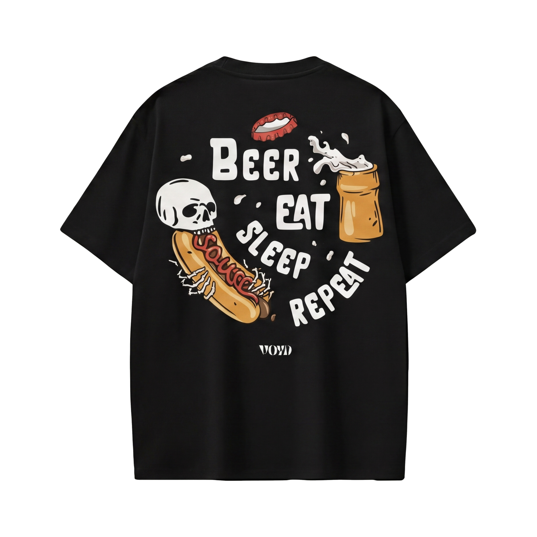 Voyd Bare Bones Mood Black t-shirt