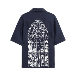 Void Silent Riot Blue Bowling Shirt