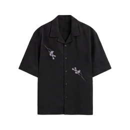 Void Obsidian Wings black Bowling Shirt