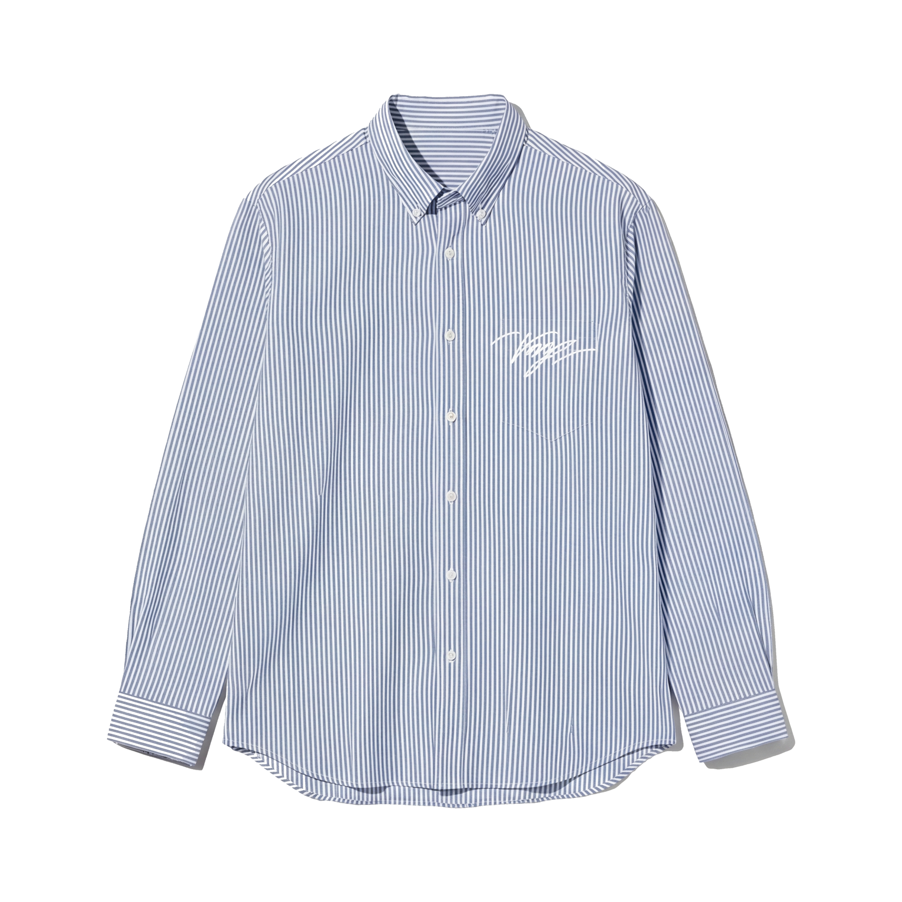 Voyd Go Big Or Go Home Blue Stripe Shirt