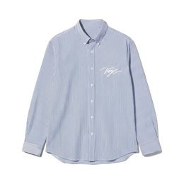 Voyd Go Big Or Go Home Blue Stripe Shirt