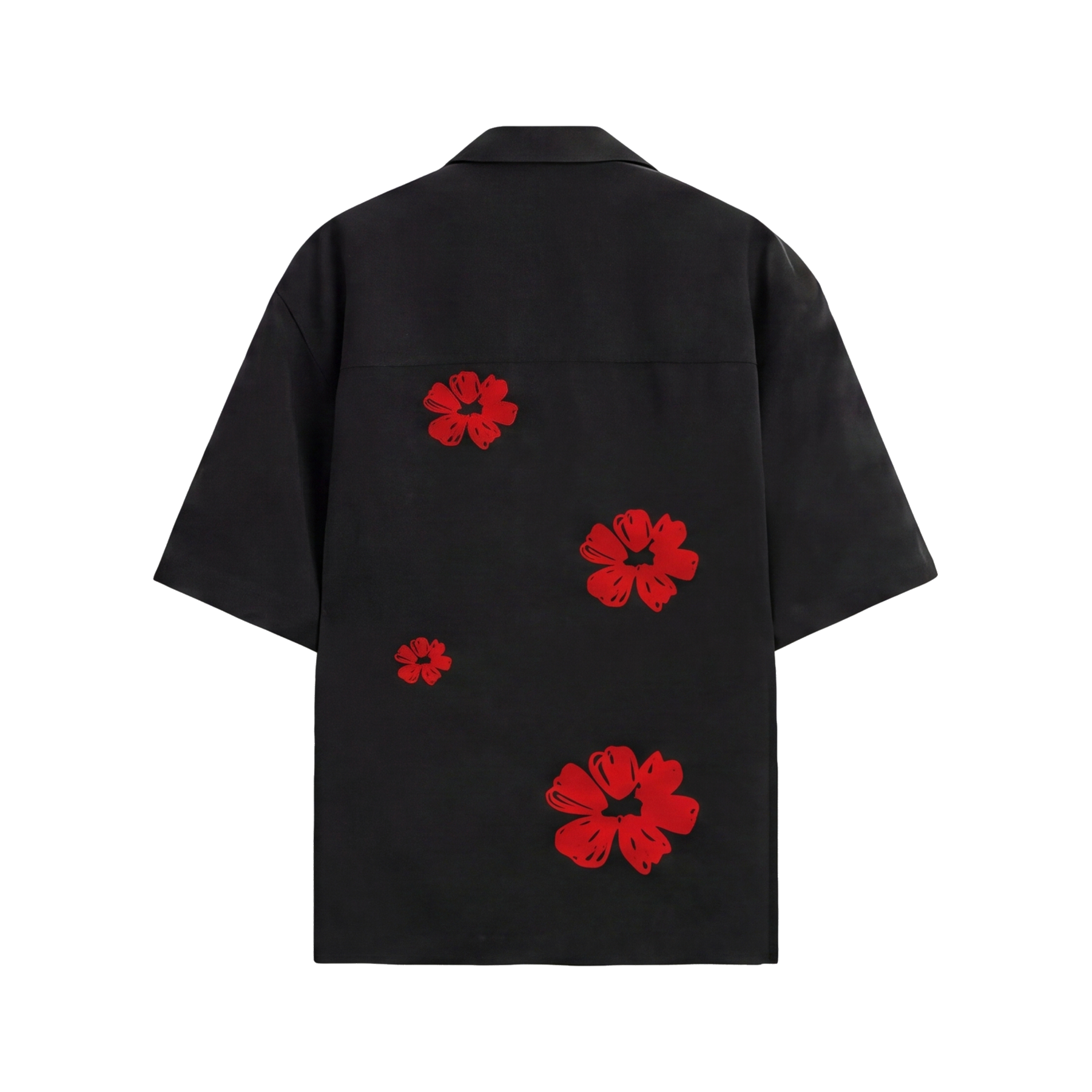Void Elegy in Red Black Bowling Shirt