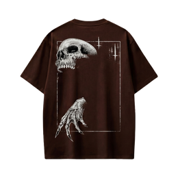 Voyd Skull Syndicate Brown T-shirt