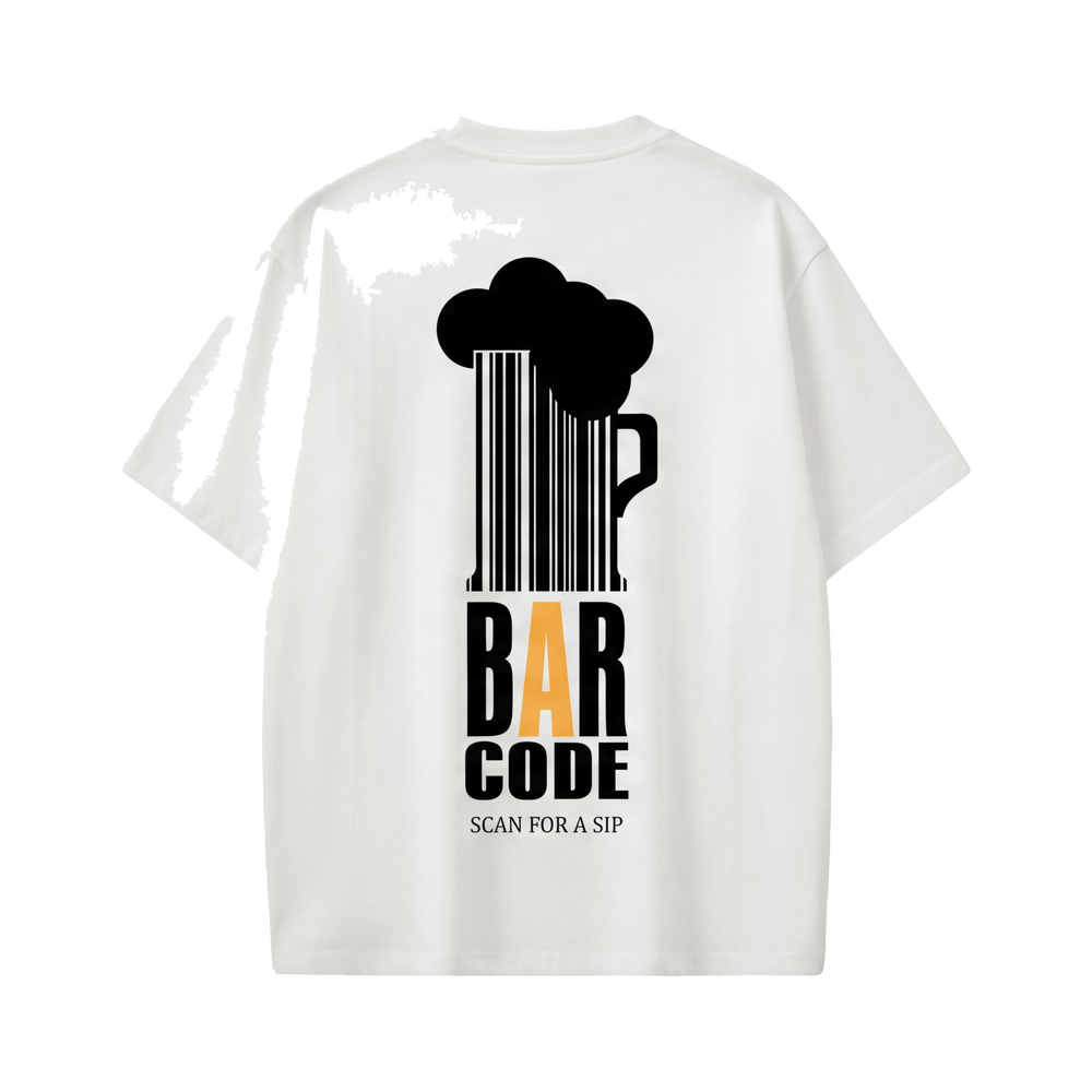 Voyd Bar Code White t-shirt