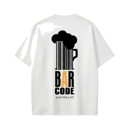 Voyd Bar Code White t-shirt