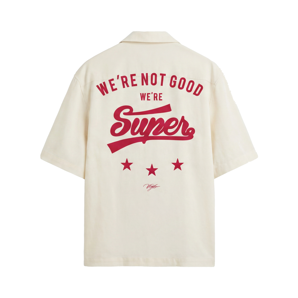 Void Supervoid White Bowling Shirt