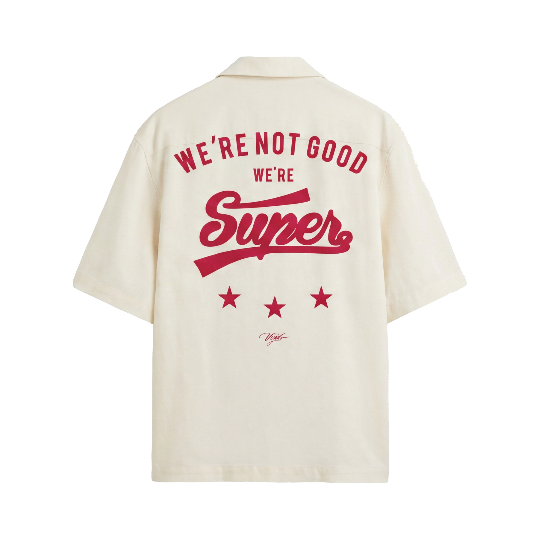 Void Supervoid White Bowling Shirt