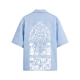 Void Silent Riot Ice Blue Bowling Shirt