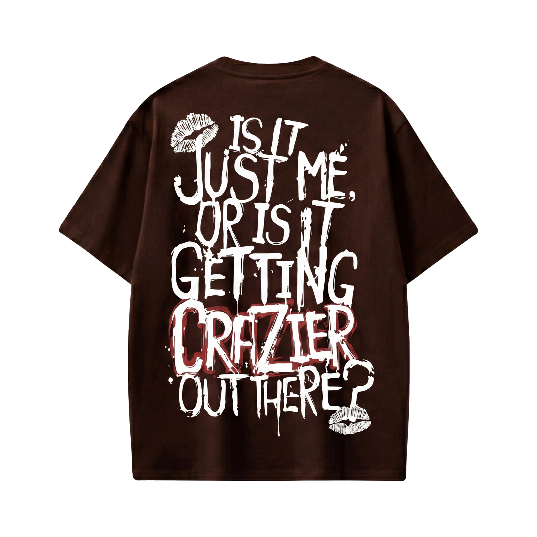 Voyd Design Drip Brown T-shirt