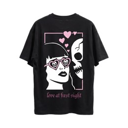 LOVE AT FIRST SIGHT VOYD BLACK T-SHIRT