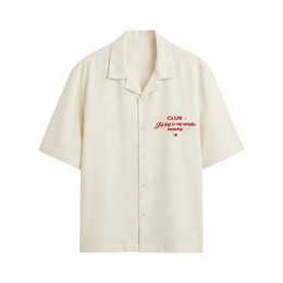 Void Voidwear White Bowling Shirt