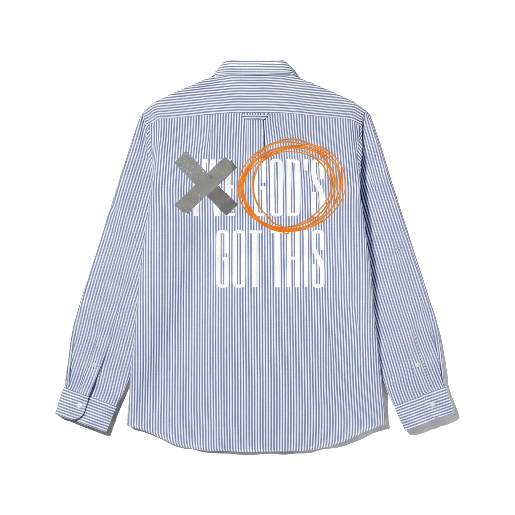 Voyd God's Got This Blue Stripe Shirt