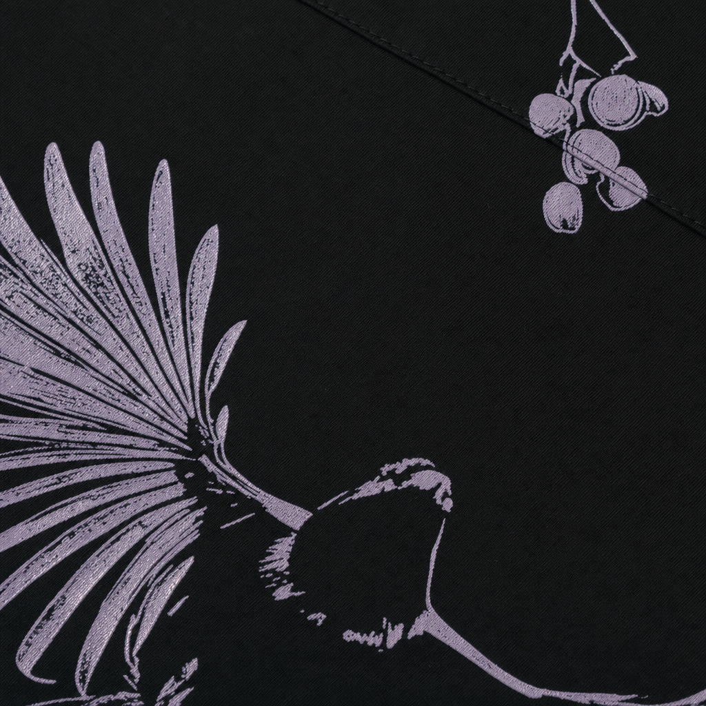 Void Obsidian Wings black Bowling Shirt