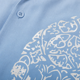 Void Silent Riot Ice Blue Bowling Shirt