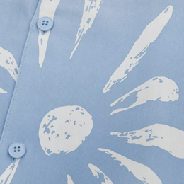 Void Petal Syndicate Ice Blue Bowling Shirt