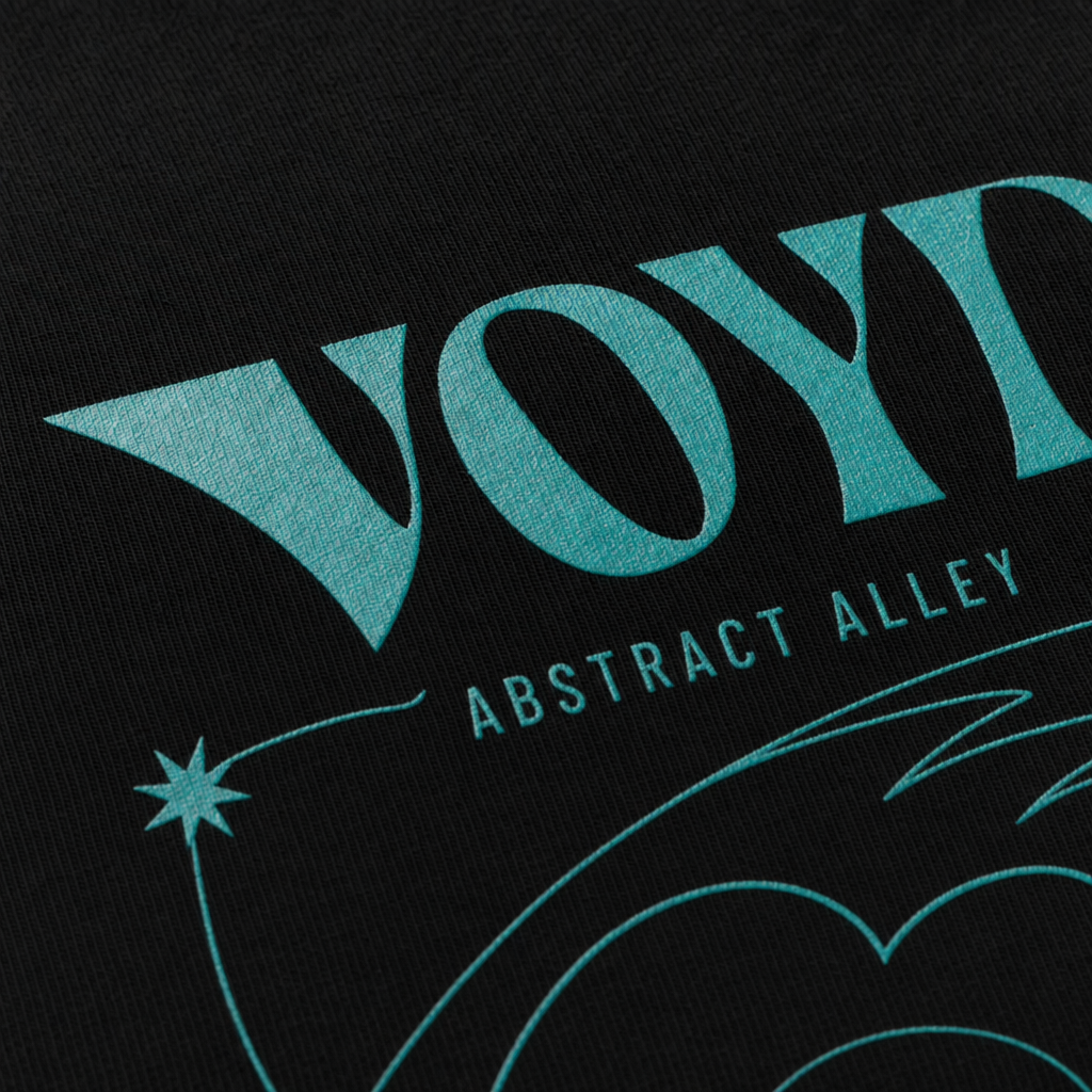 Voyd Abstract Alley Black T-shirt