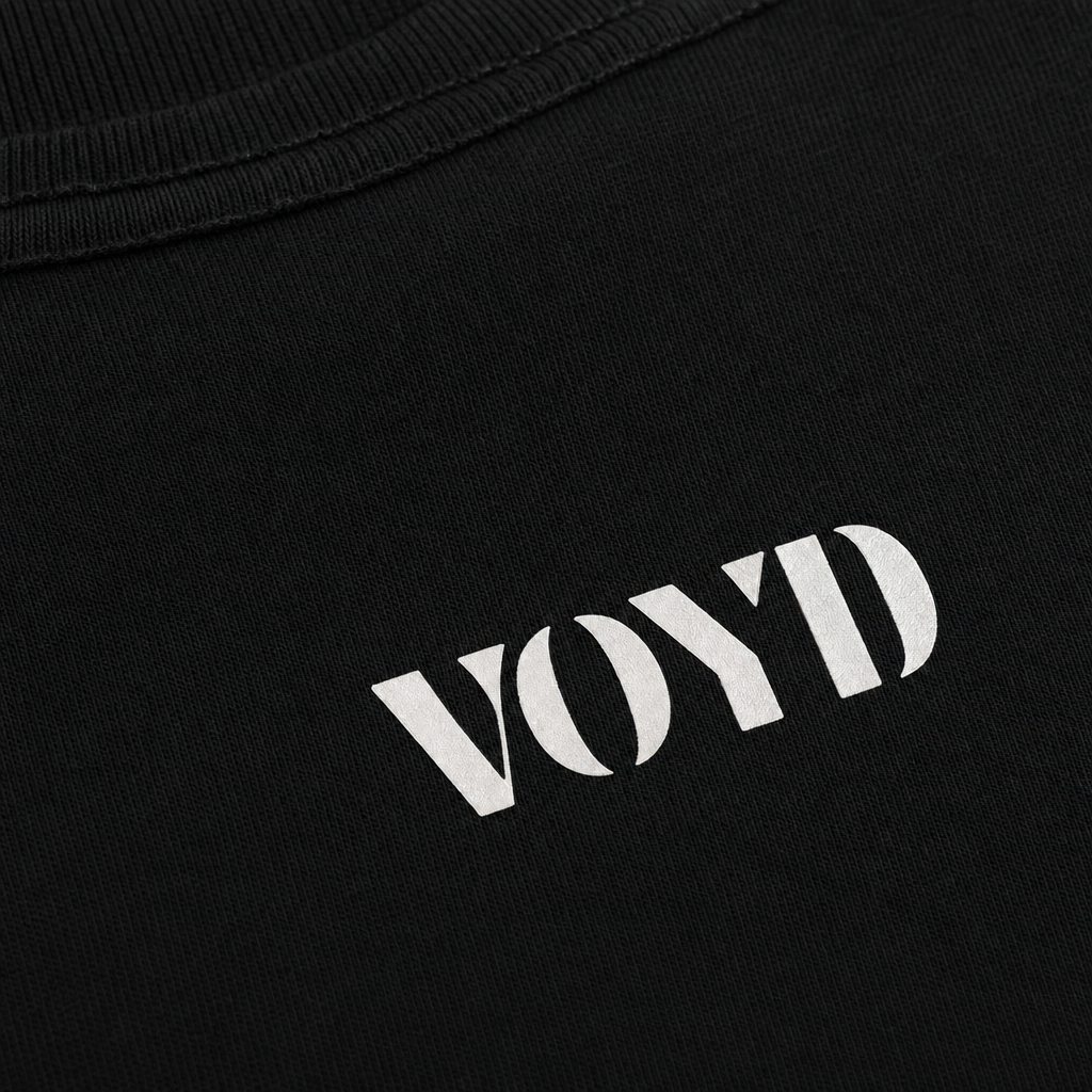 Voyd AM PM Routine Black t-shirt