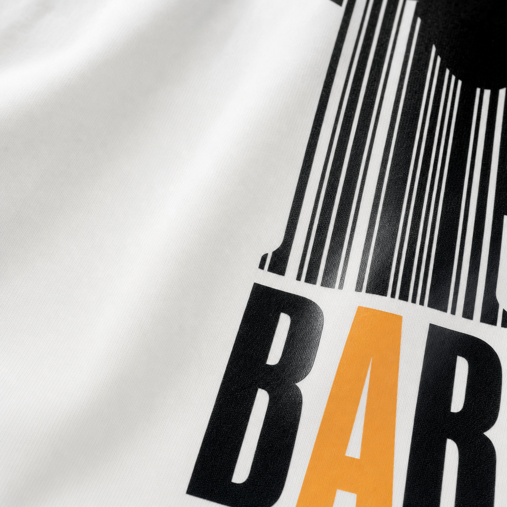 Voyd Bar Code White t-shirt