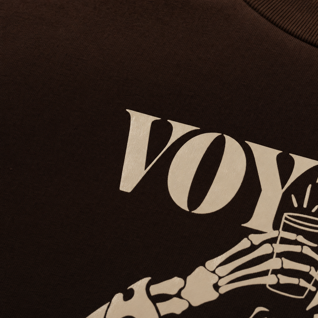 Voyd Skeleton Cheers Brown t-shirt