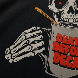 Voyd Death Before Decafe Black T-shirt
